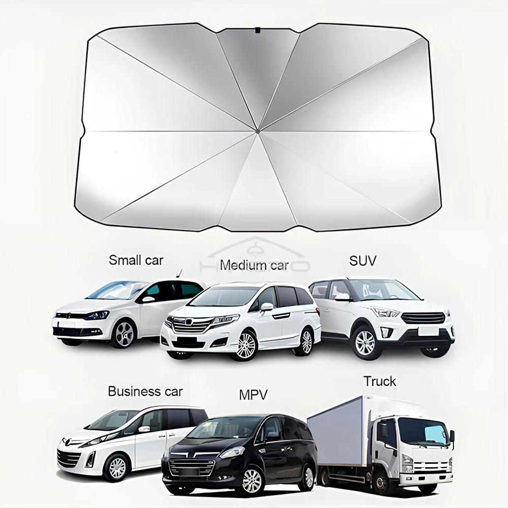 Umbrella-Style Windshield Sun Blocker