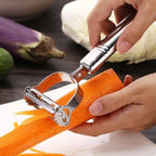 2-in-1 Stainless Steel Julienne Peeler