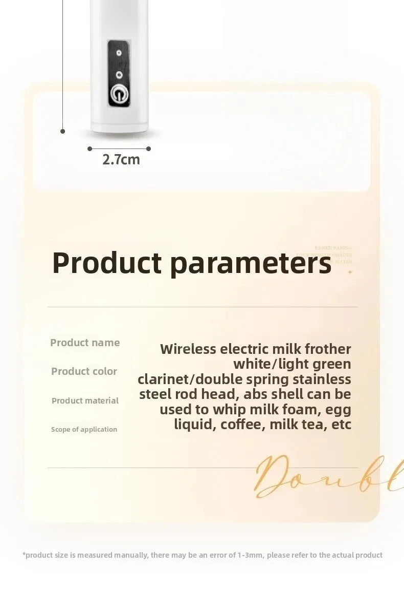 Rechargeable Handheld Milk Frother