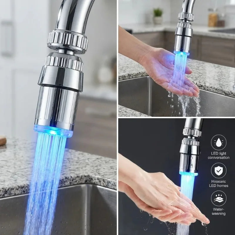Automatic Color-Changing Glow Tap Nozzle