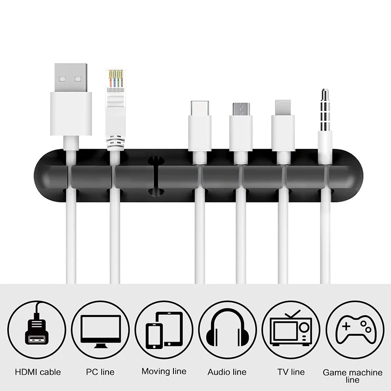 Self-Adhesive Wire & Cord Management Holder