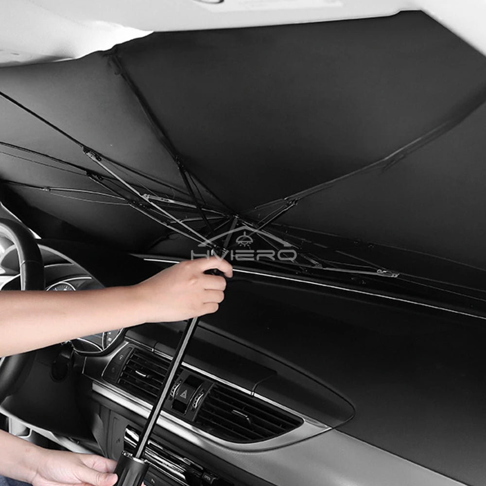 Umbrella-Style Windshield Sun Blocker