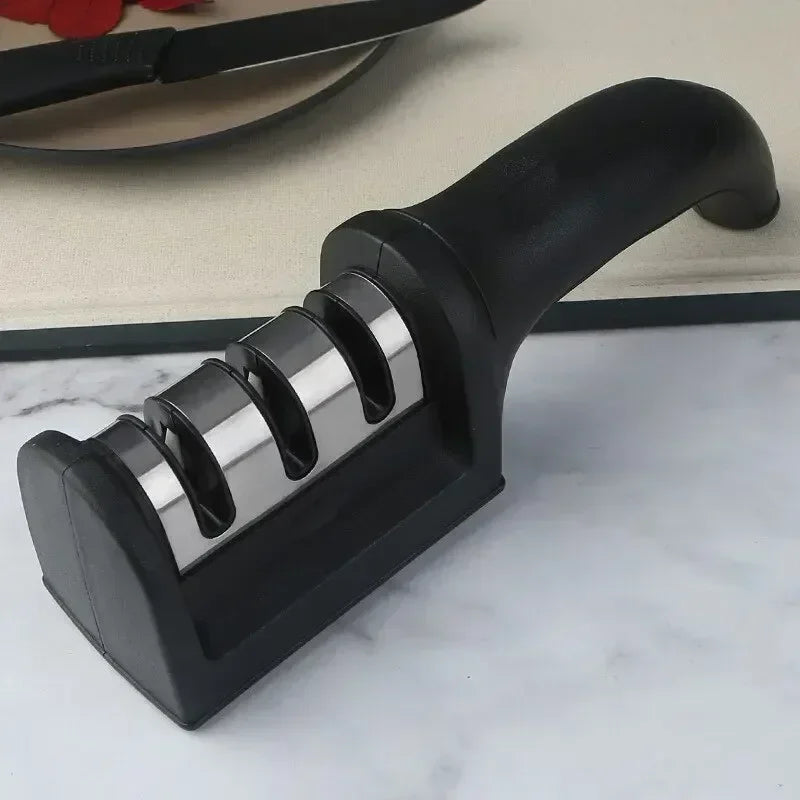Ergonomic 3-in-1 Handheld Knife Sharpener
