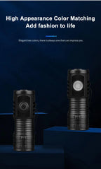 Rechargeable EDC Pocket Flashlight with Clip
