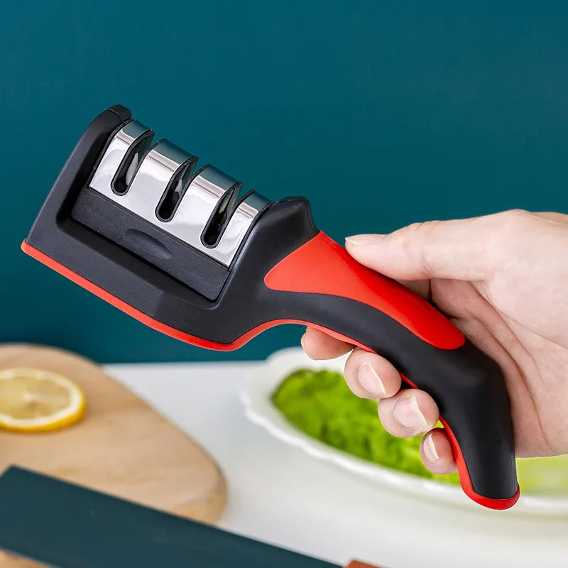 Ergonomic 3-in-1 Handheld Knife Sharpener