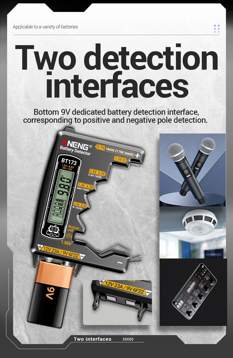Universal LCD Digital Battery Tester