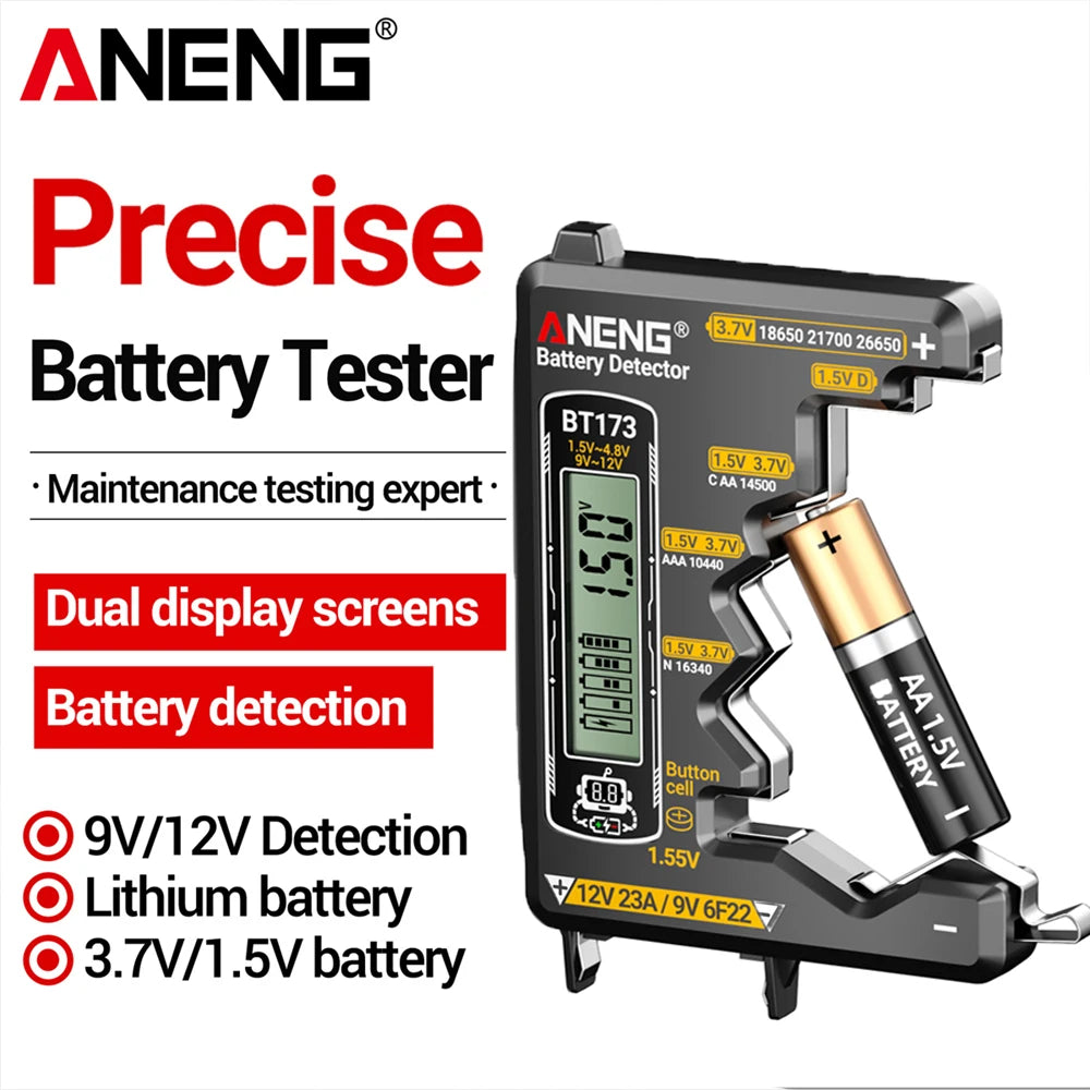Universal LCD Digital Battery Tester