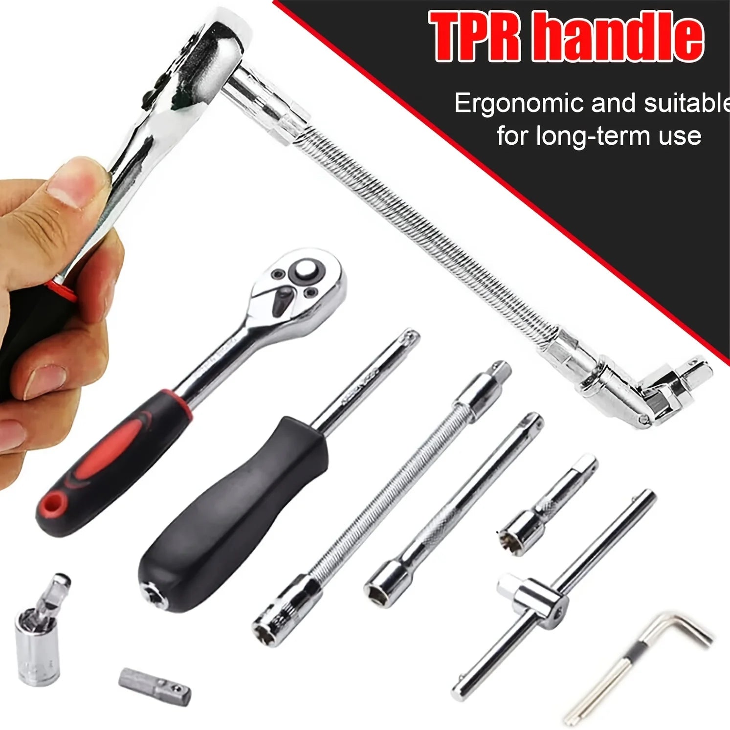46-Piece 1/4" Drive Socket & Ratchet Set