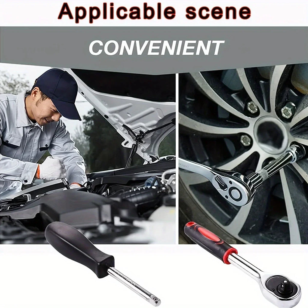 46-Piece 1/4" Drive Socket & Ratchet Set