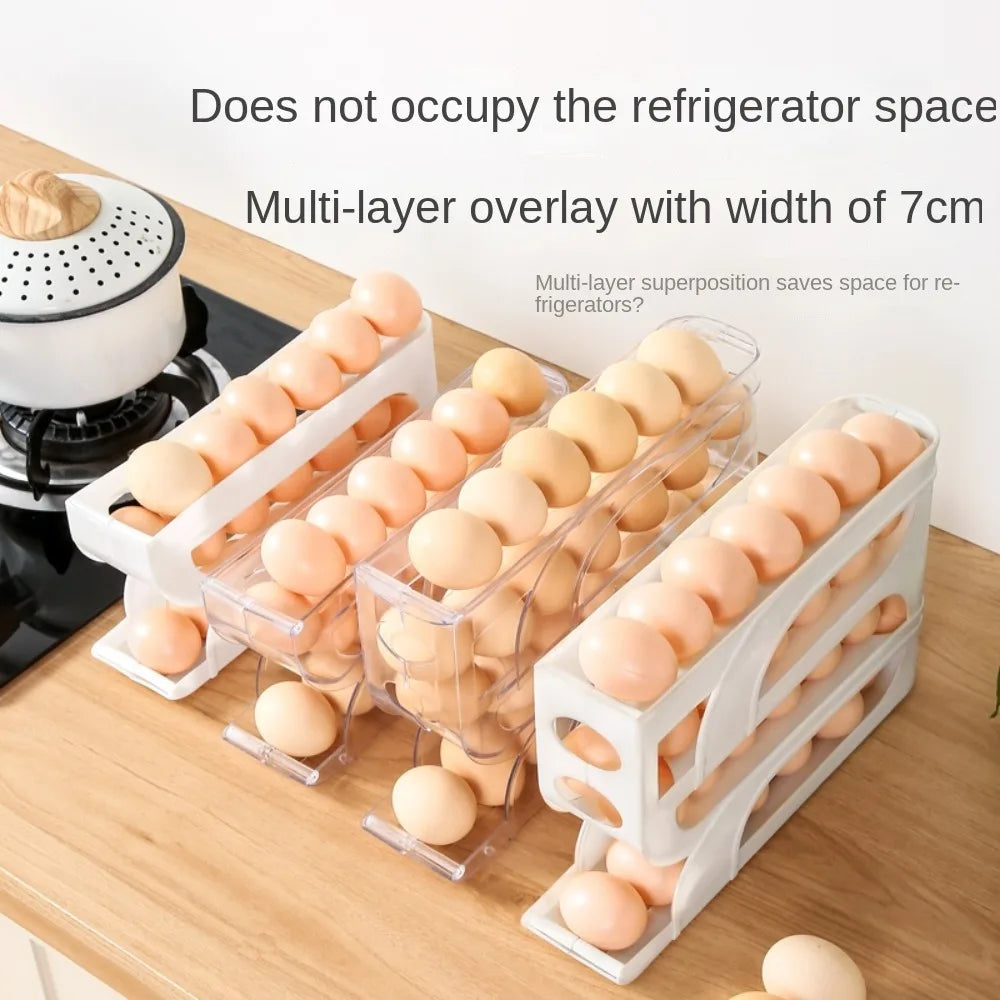 Space-Saving Refrigerator Egg Organizer