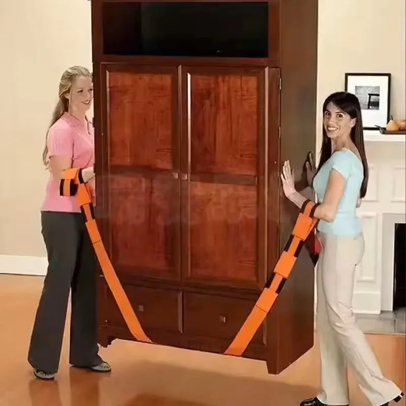 Ergonomic 2-Person Lifting Strap System