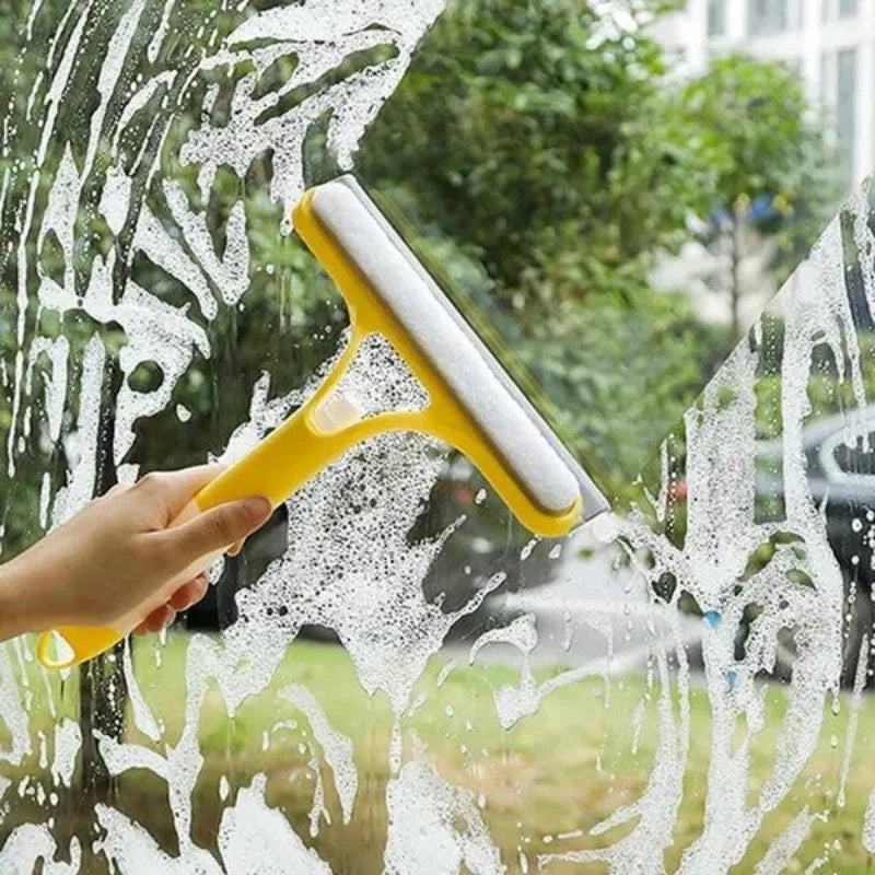 2-in-1 Window Squeegee with Built-in Spray Bottle