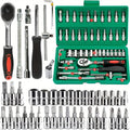 46-Piece 1/4" Drive Socket & Ratchet Set
