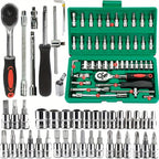 46-Piece 1/4" Drive Socket & Ratchet Set