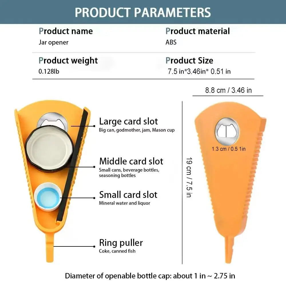 4-in-1 Multi-Function Jar & Bottle Opener