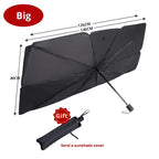 Umbrella-Style Windshield Sun Blocker