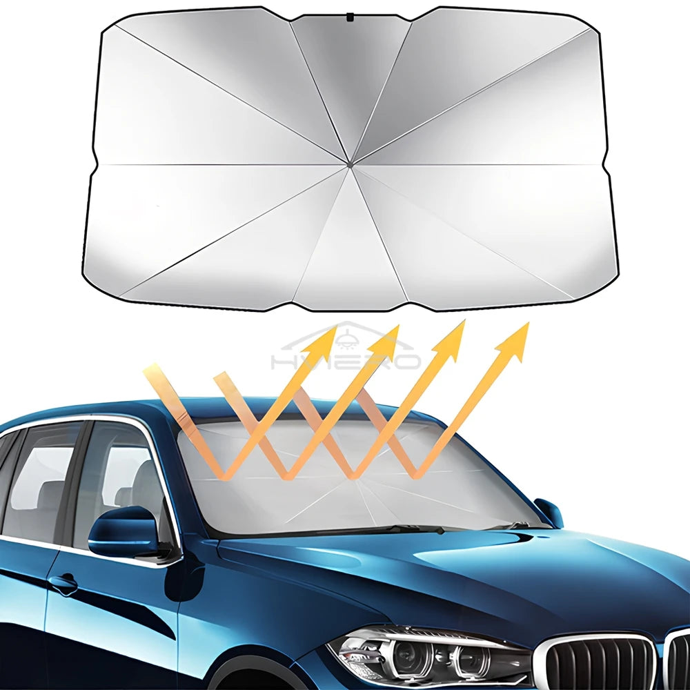 Umbrella-Style Windshield Sun Blocker