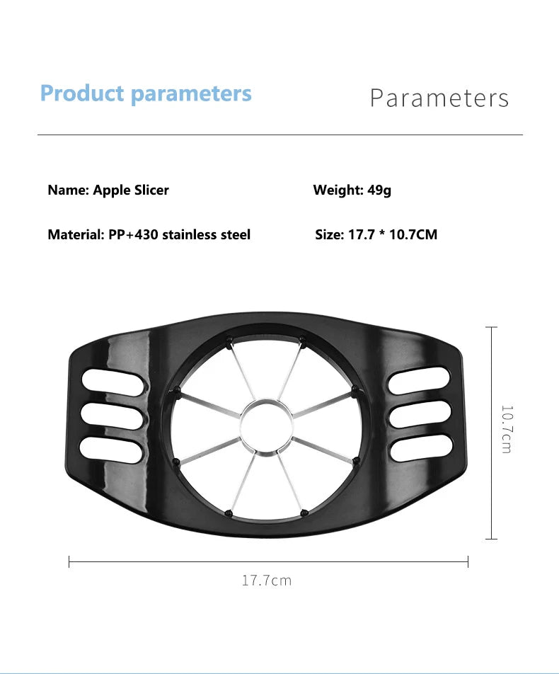 Quick-Slice Apple Cutter with Easy-Grip Handles