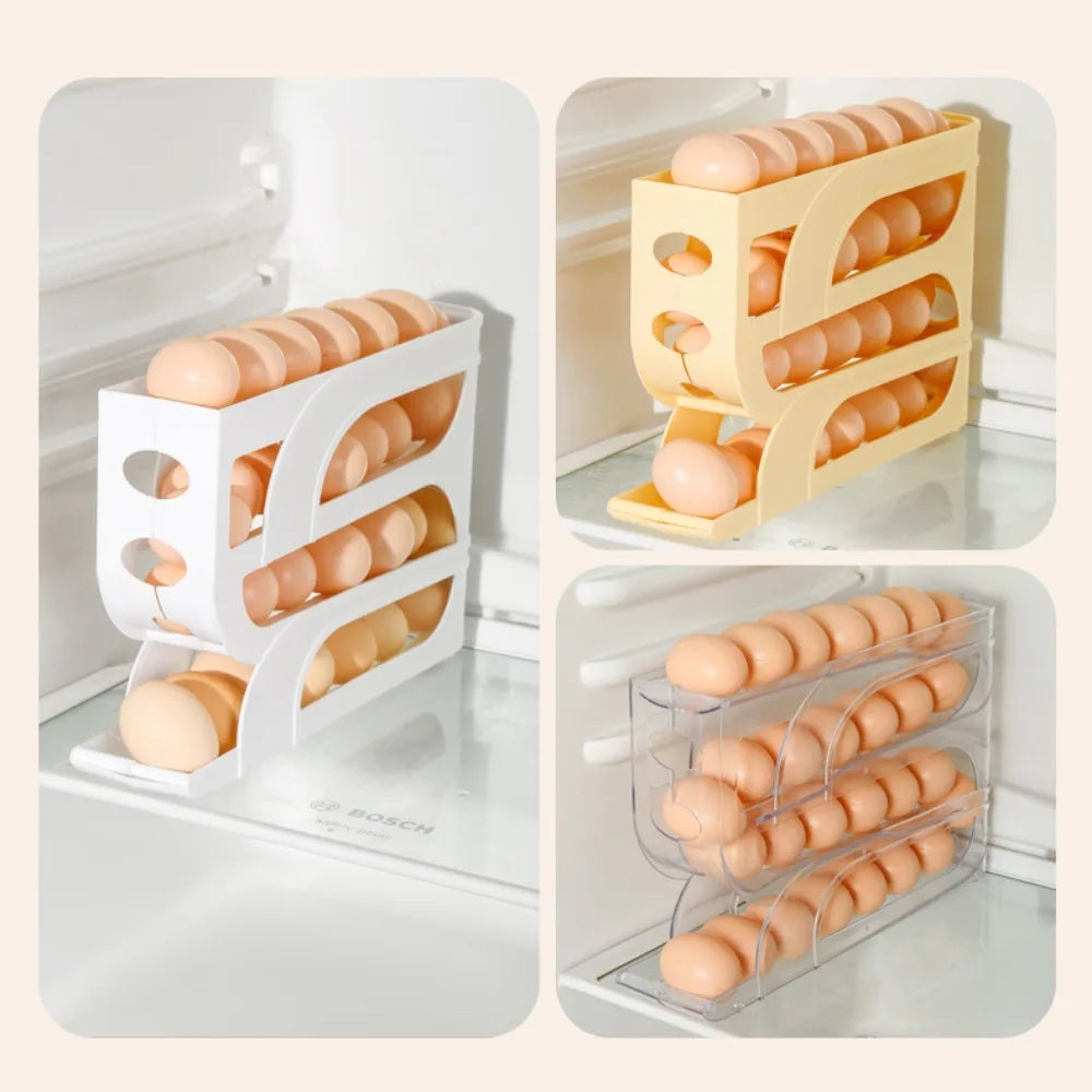 Space-Saving Refrigerator Egg Organizer