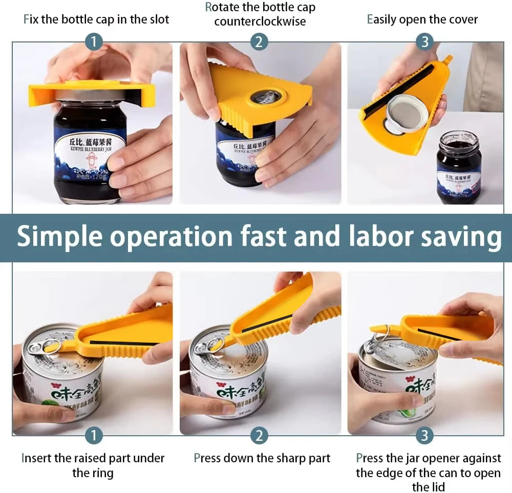 4-in-1 Multi-Function Jar & Bottle Opener