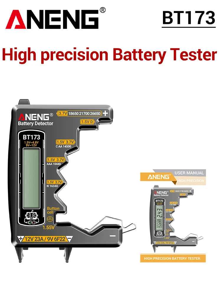 Universal LCD Digital Battery Tester