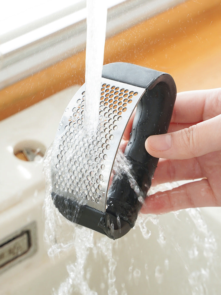 Ergonomic Stainless Steel Garlic Rocker