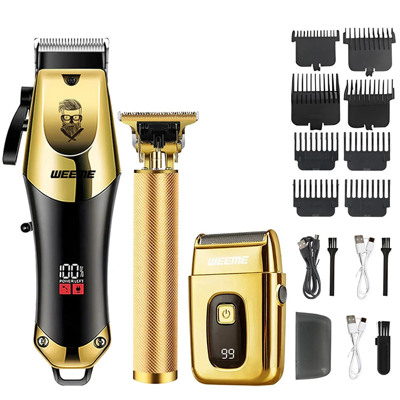 Premium Pro Men's Grooming Kit & Hair Clipper Set